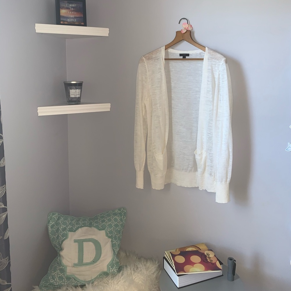 J. crew off white cardigan!!
